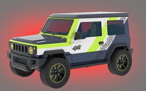 3D Jeep Suzuki Jimny 4x4 car model