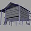 Cabana na Ilha Low Poly