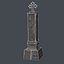 gravestone ready unity 3d model