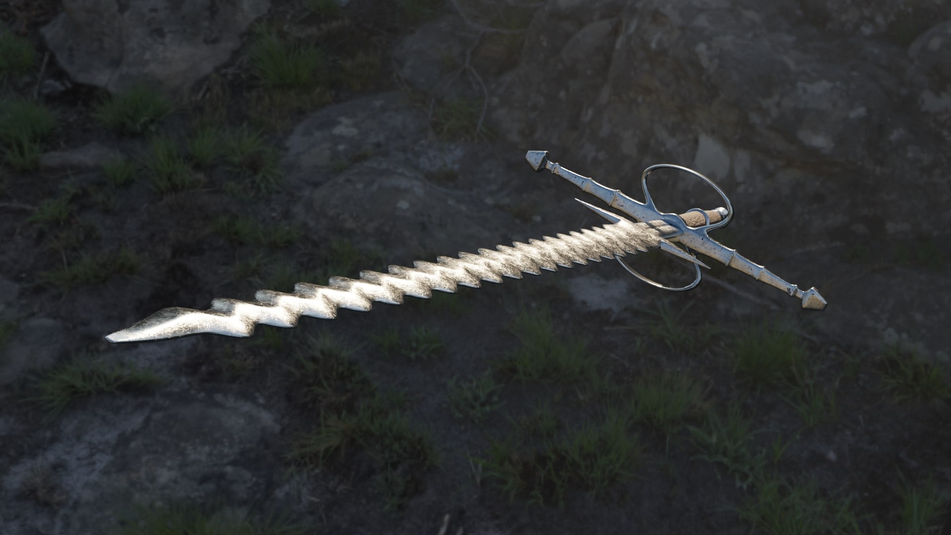 3D Flamberge Sword - TurboSquid 1734640