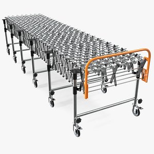 3D Folding Telescopic Roller model