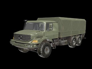 3D big armor military truck