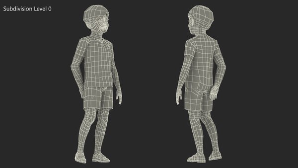 3D Realistic Child Boy - TurboSquid 1919182