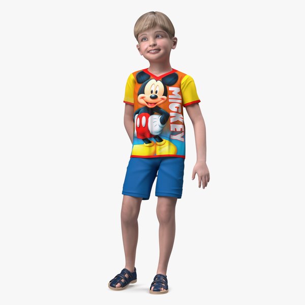 3D Realistic Child Boy