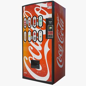 3D Coca Cola Vending Machine Graphic