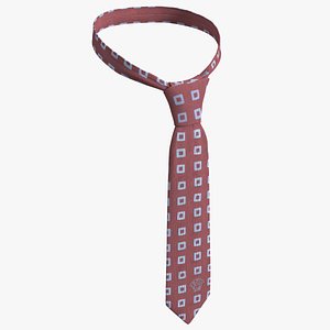 3D Patterned Necktie model
