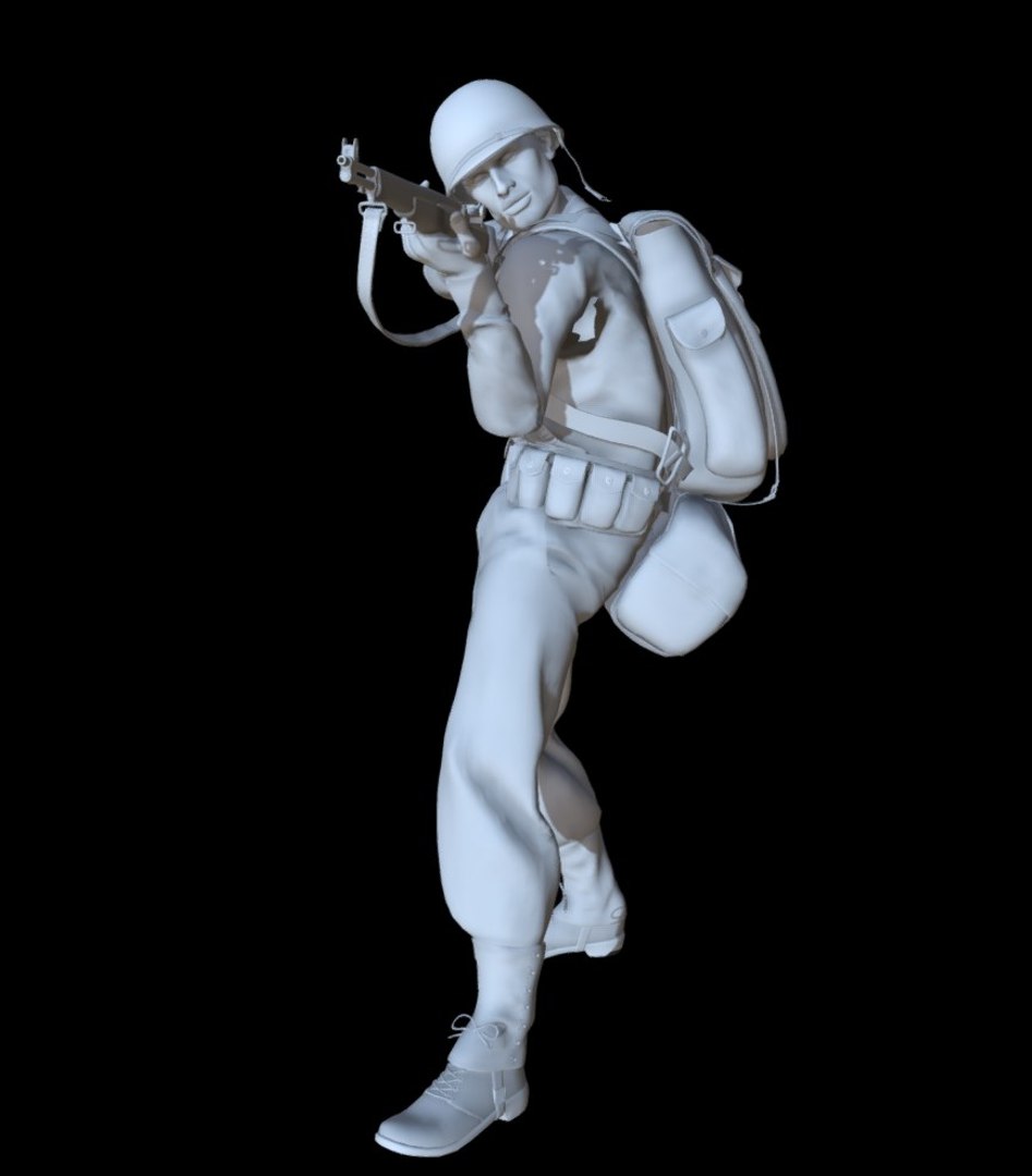 3D Ww2 Soldier Model - TurboSquid 1562115