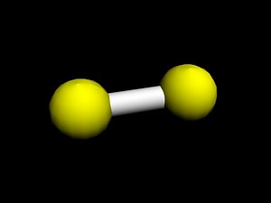 diatomic hydrogen nitrogen 3d model