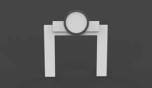 3D entrance 05 3D model model