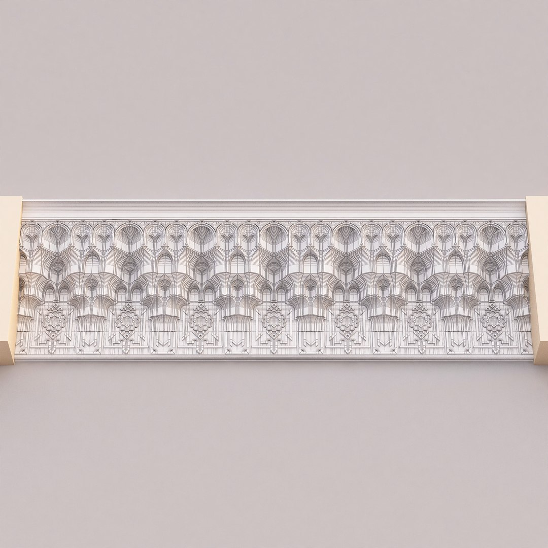 3D model Classic Islamic Muqarnas Cornice 006 https://p.turbosquid.com/ts-thumb/N4/OI9SDk/6W/wireframe_8/jpg/1768215751/1920x1080/fit_q87/3b907368daffc0e1569184d4b34f0cce2fda8a15/wireframe_8.jpg