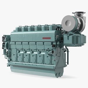 Engine Yanmar 6EY26W 3D model