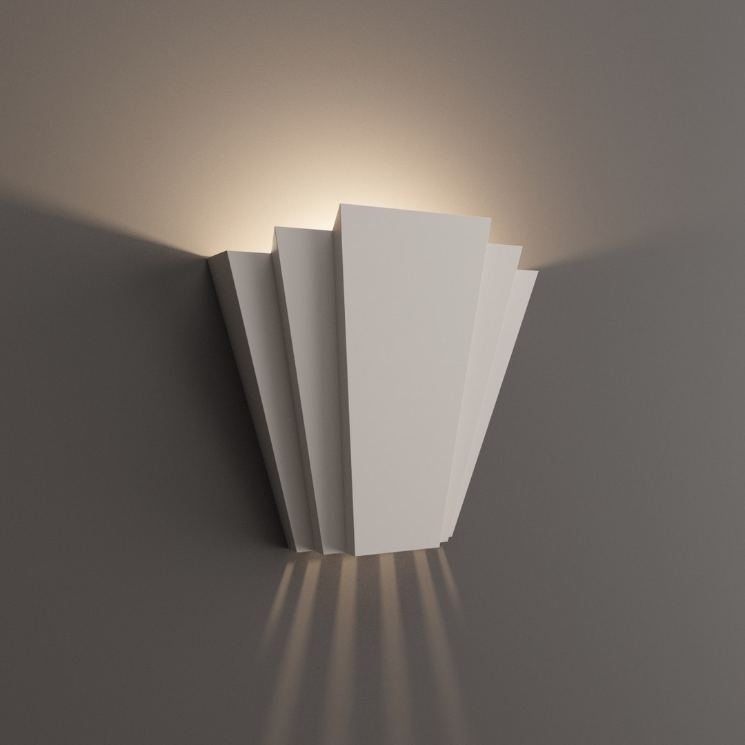 3D model modern contemporary wall sconce TurboSquid 1493830