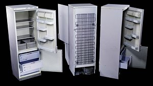 3D Refrigerator Low Poly