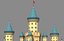 3D castle fantasy model