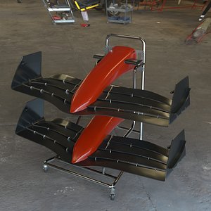 OW Front Wing Stand 1 with Wings model