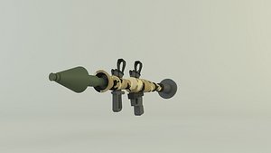 3D rocket weapon 3D model
