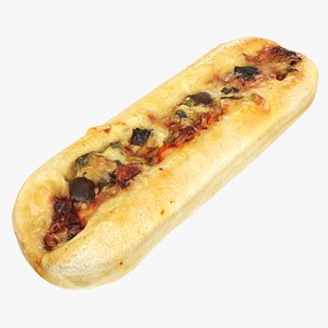 Hot Dog with cheese and vegetables