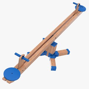Playground Seesaw 3D model