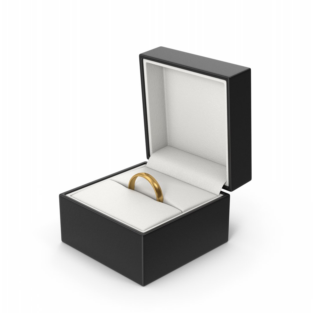 3D Ring Box With Ring Model - TurboSquid 2097246