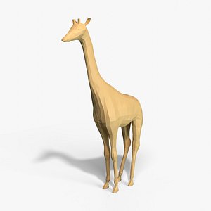 Giraffe Low Poly 3D model