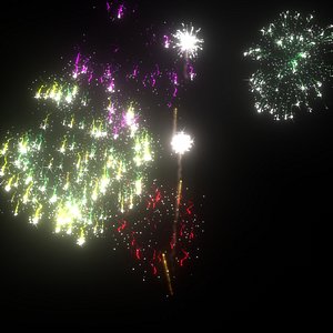 3D Fireworks