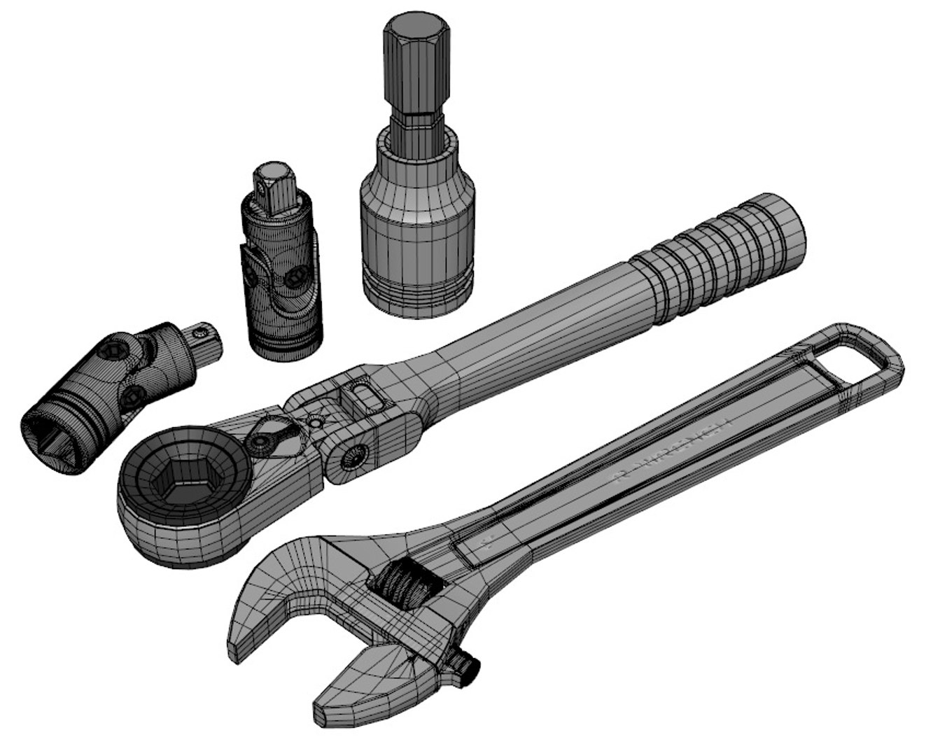 Ratchet Wrench Tool 3D - TurboSquid 1452353