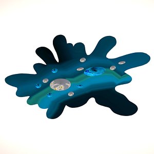 3D amiba bacteria