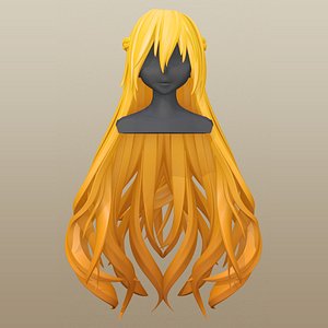 hair anime 3D model