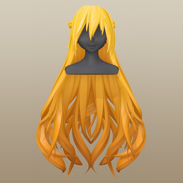 Female Anime Hairstyle Collection | 3D model