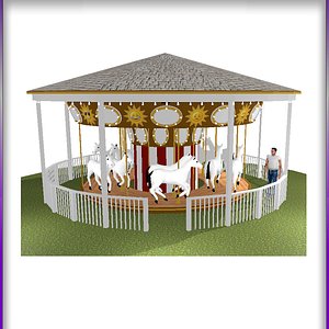Classic carnival Carousel