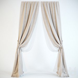 curtain 3D model