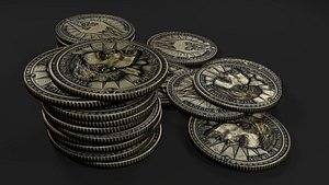 septim coins 3d model