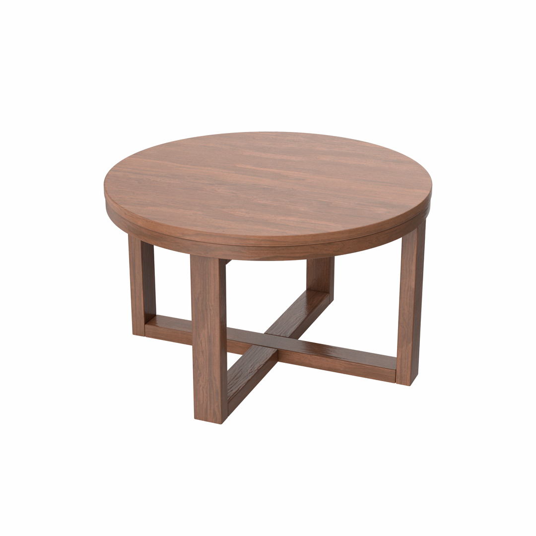 Ring Table Dark Wood 3D - TurboSquid 1842080