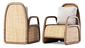 Eliza Rattan Armchair by Bpoint 3D model