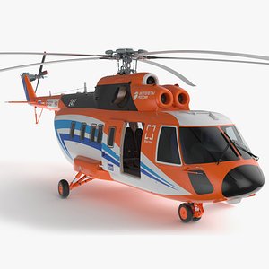 Russian Helicopter Gazprom MI-171 A3 Rigged for Maya
