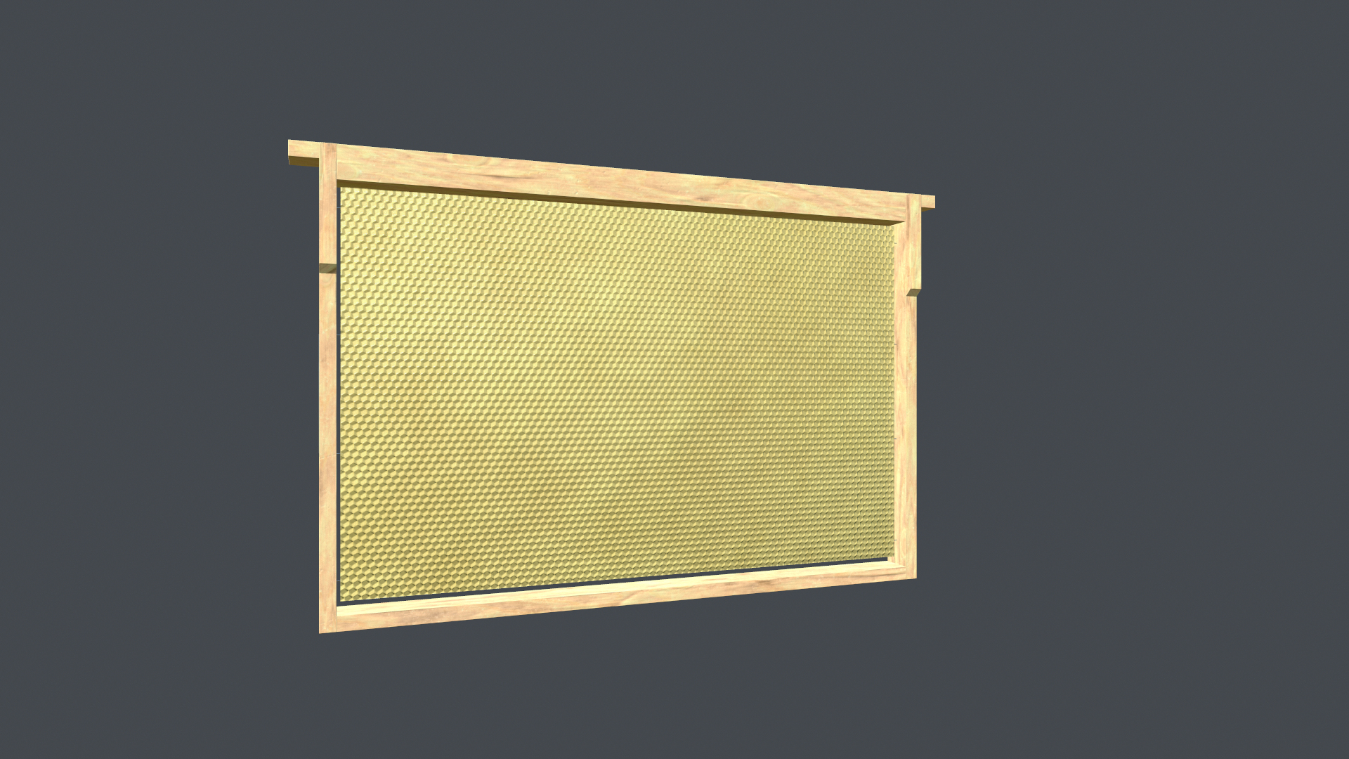 3D model wax foundation honeycombs https://p.turbosquid.com/ts-thumb/N4/xL63gf/UvghyjLO/honeycombsbase/png/1578087026/1920x1080/turn_fit_q99/a80f323ed295ae63ffeb6f10e9a200fad2acefea/honeycombsbase-1.jpg