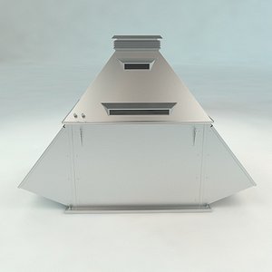3D roof ventilation architecture model