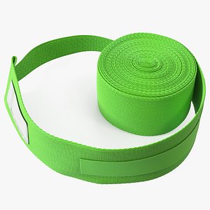 3D Boxing Hand Wrap Green model