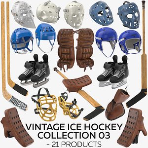 3D vintage ice hockey 03