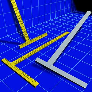 drywall t square 01 3d model