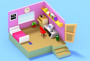 room cartoon model
