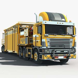3D Special Construction Tools Container Truck
