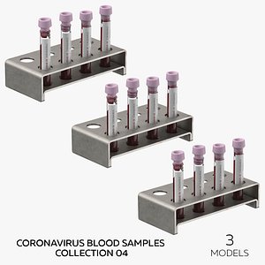 3D Coronavirus Blood Samples Collection 04 - 3 models model
