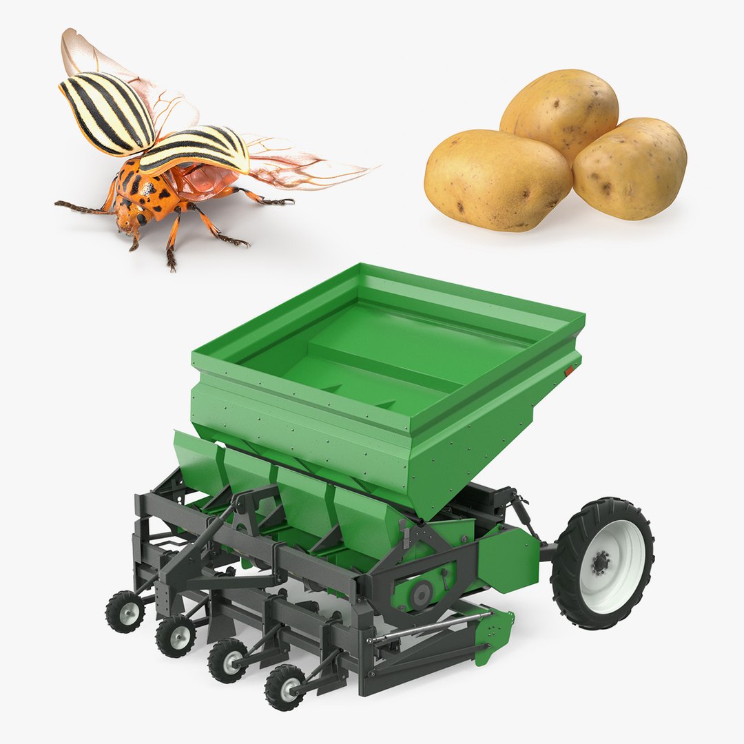 Potato Planting Collection 3D model preview
