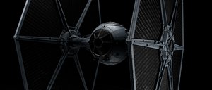 3D TIE starfighter Star Wars