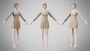 3D Dress 54 Grullo With Design