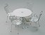 Antique Outdoor - Garden table and chairs - Furniture set 3D model
