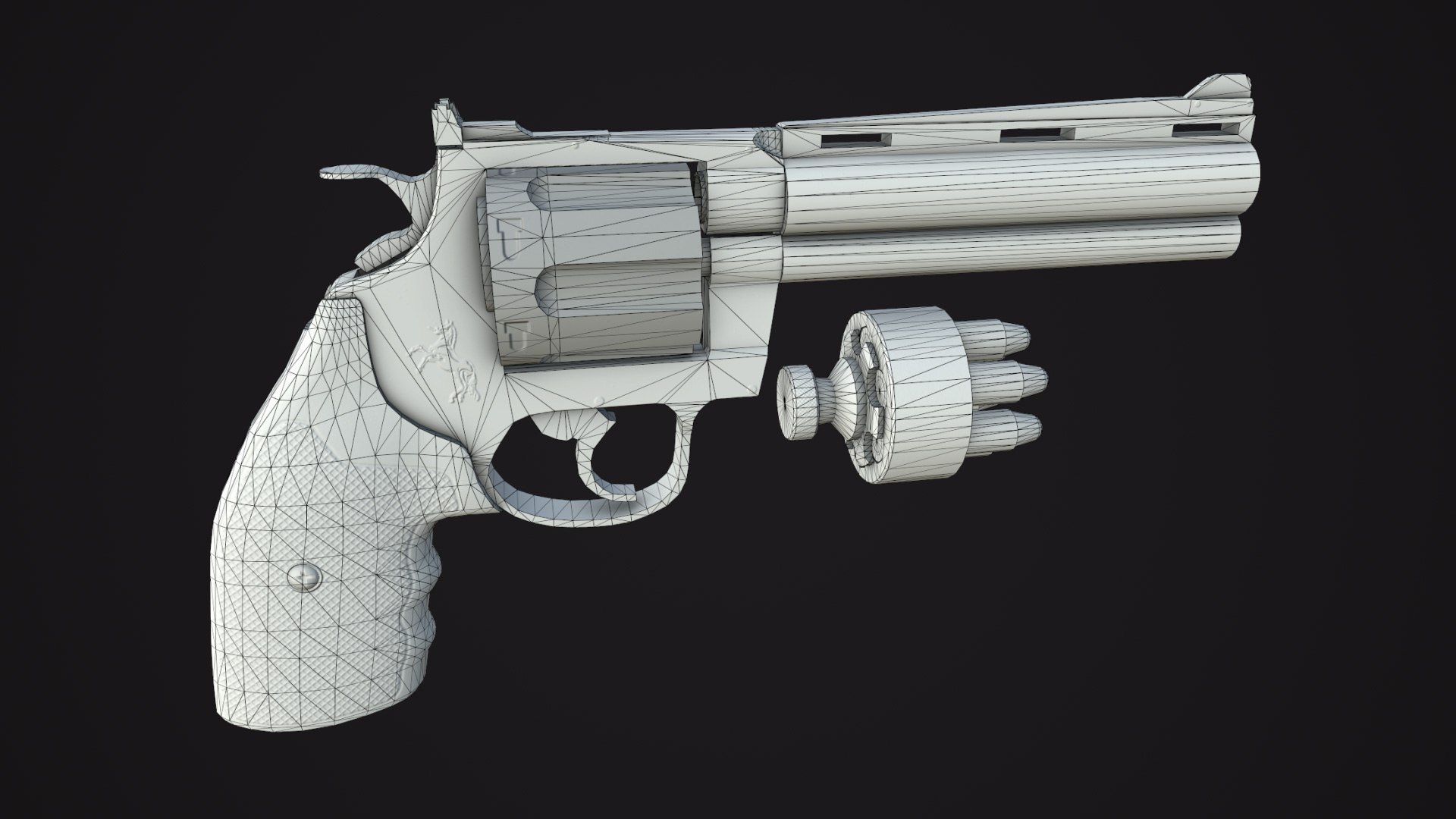 Colt Python 357 Revolver 3D - TurboSquid 2068047