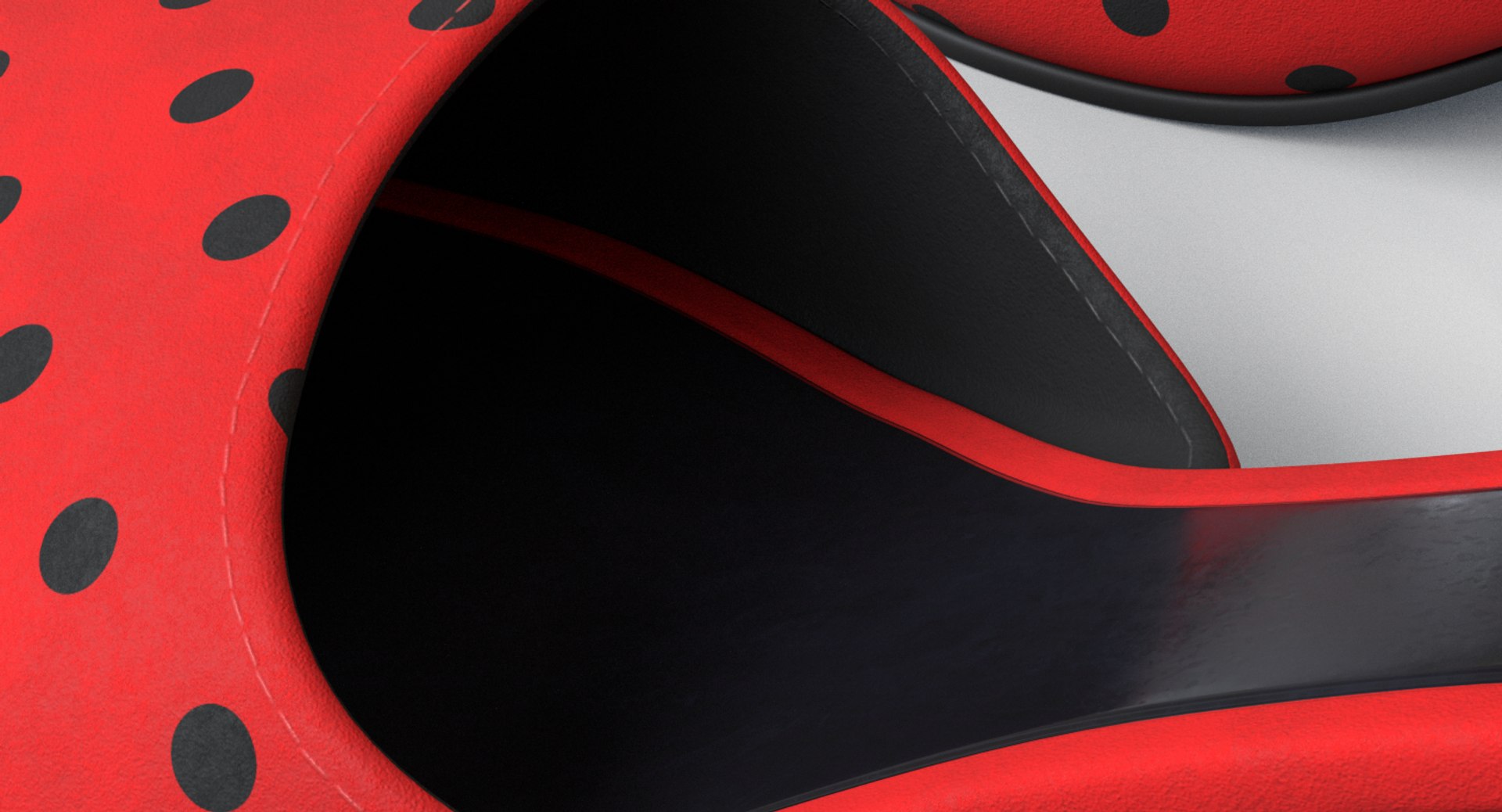 3D Vintage Red Shoes - TurboSquid 1394074