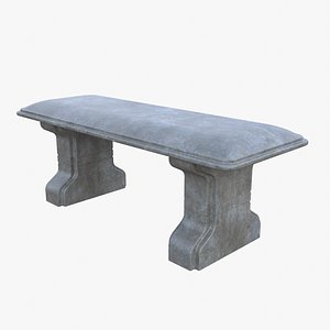 Stone Bench 3D model